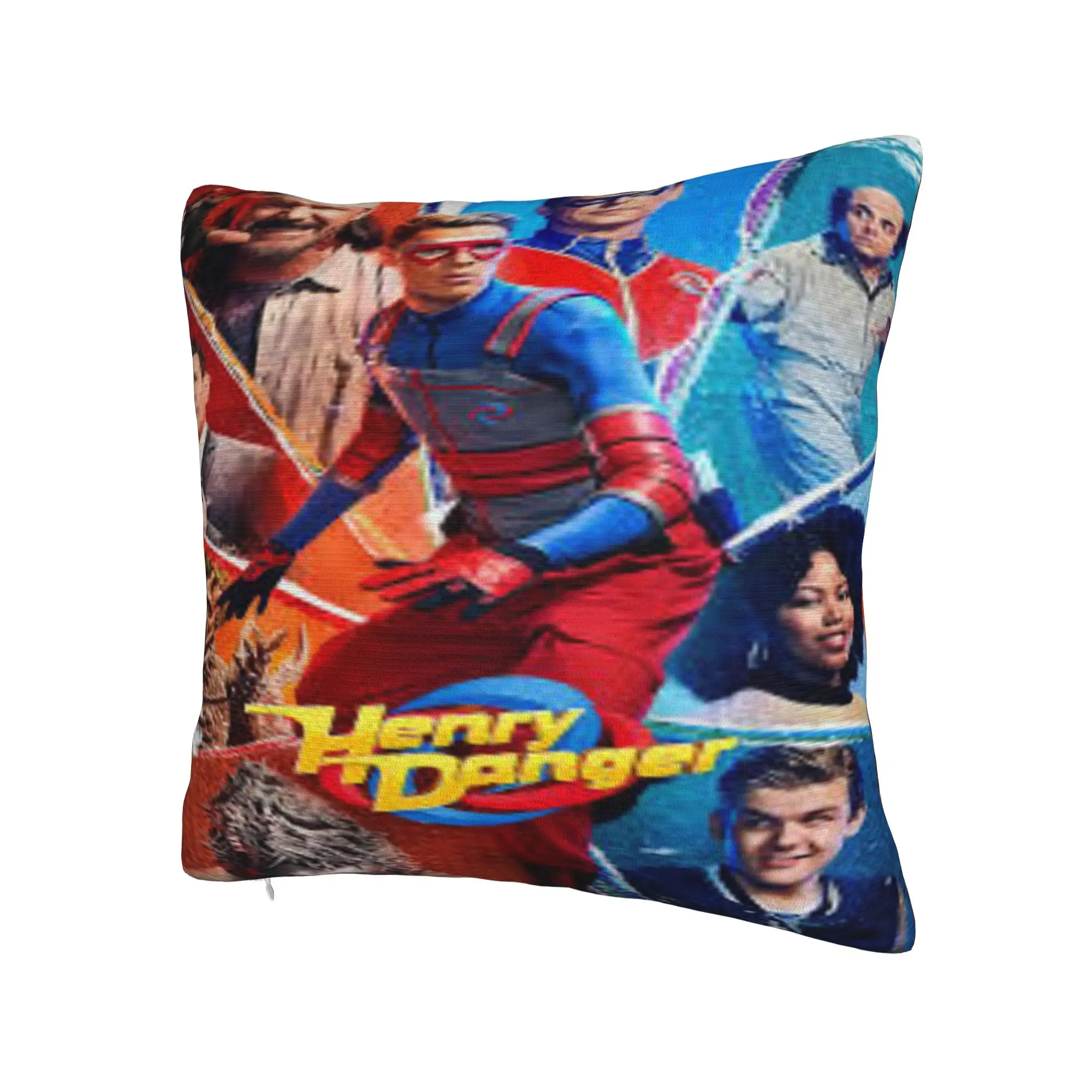 Captain Henry And Kid Danger  Printed Pillowcase Cushion Cover  Throw Pillow Cover Soft and Sweet Zipper Multi Size