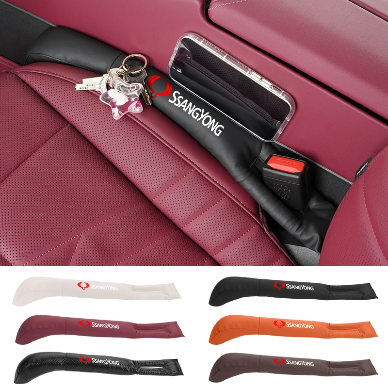 Car Seat Gap Storage Box Seam Filler Strip Leak Plug Accessories For SsangYong Actyon Korando Rexton Kyron Rodius Tivoli