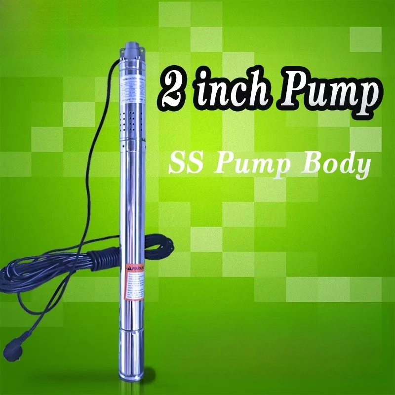 Agricultural Irrigation Deep Well Pump Electric Water Pump Deep Well Submersible Pump 2 Inch Diameter