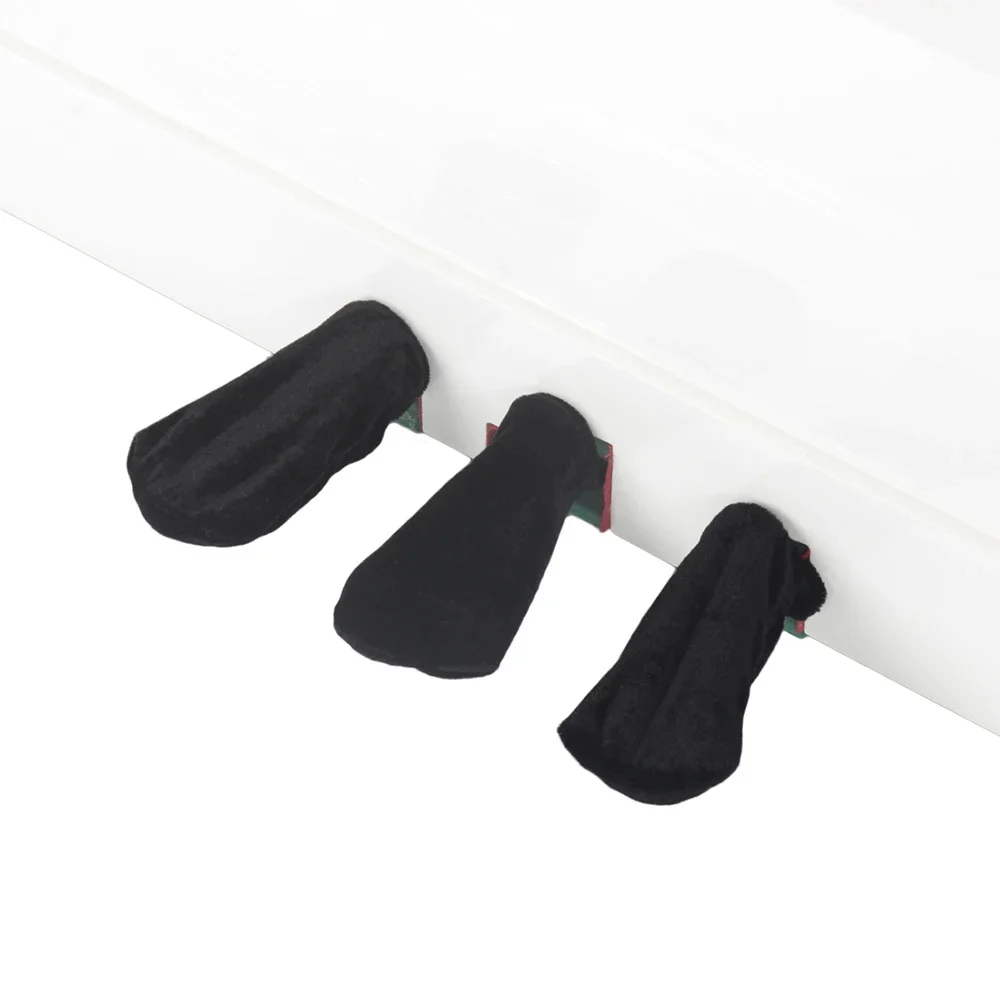 IRIN 3pcs Piano Sustain Pedal Cover Colorful Velvet Non-Slip Dust Cover Piano Pedal Cover Keyboard Instrument Accessories