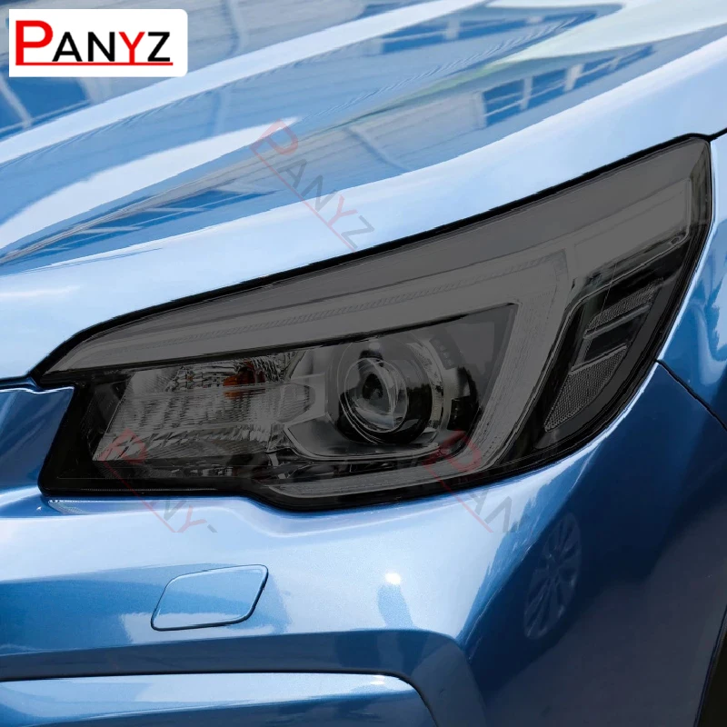 For Subaru Forester 2019 2020 2013-On Car Headlight Protective Tint Film Smoke Black Transparent TPU Light Sticker