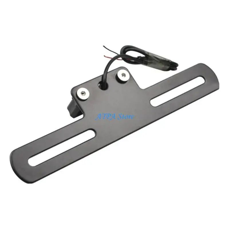 

U13C Motorcycle LED Tail Lamp 12V with License Plate Light & Brackets Simple Installs