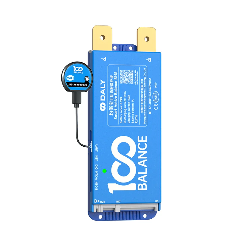 DALY 100BALANCE BMS150A  8-17S 4-8S 8-24S Smart active balance WIFI  bms Lifepo4 BMS CAN rj45 Battery Bluetooth Li-ion 60A100A