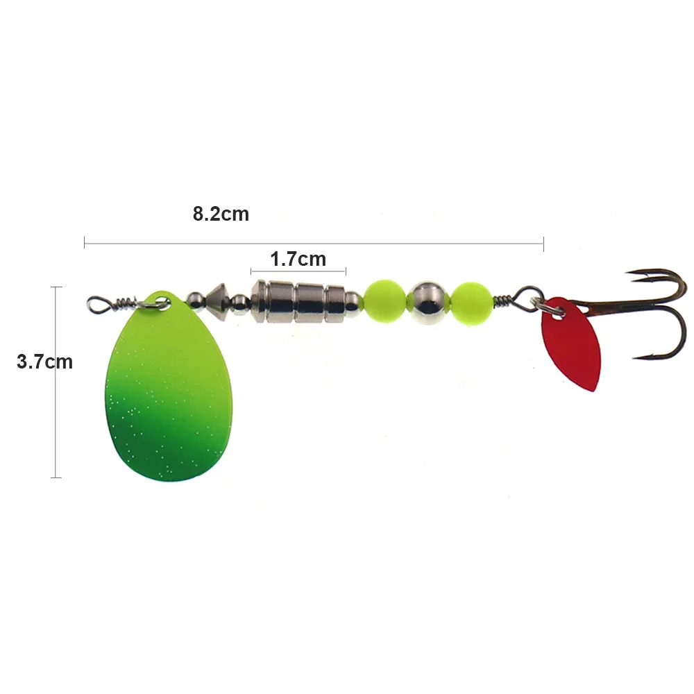 Spinner Lure Bait Long Cast 11.5g Spoon Lures pike Metal Fishing Lure Bass Hard Bait With Hooks image 2
