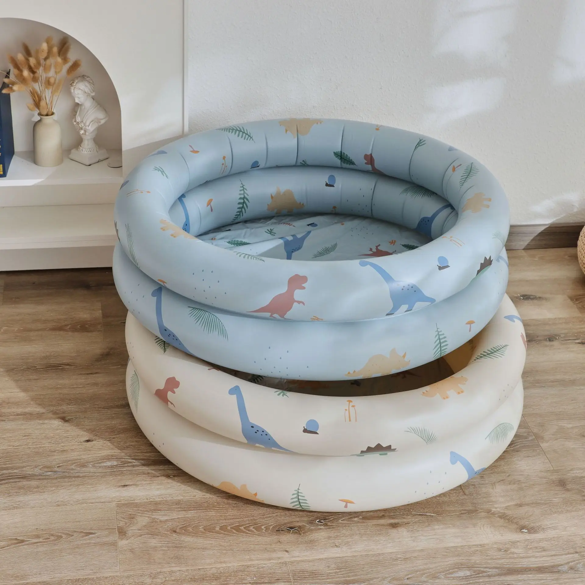 87cm Baby Inflatable Swimming Pool Outdoor Paddling Pool Infant Pool Round Children Room Bath Swimming Ring Summer Bathing Pool