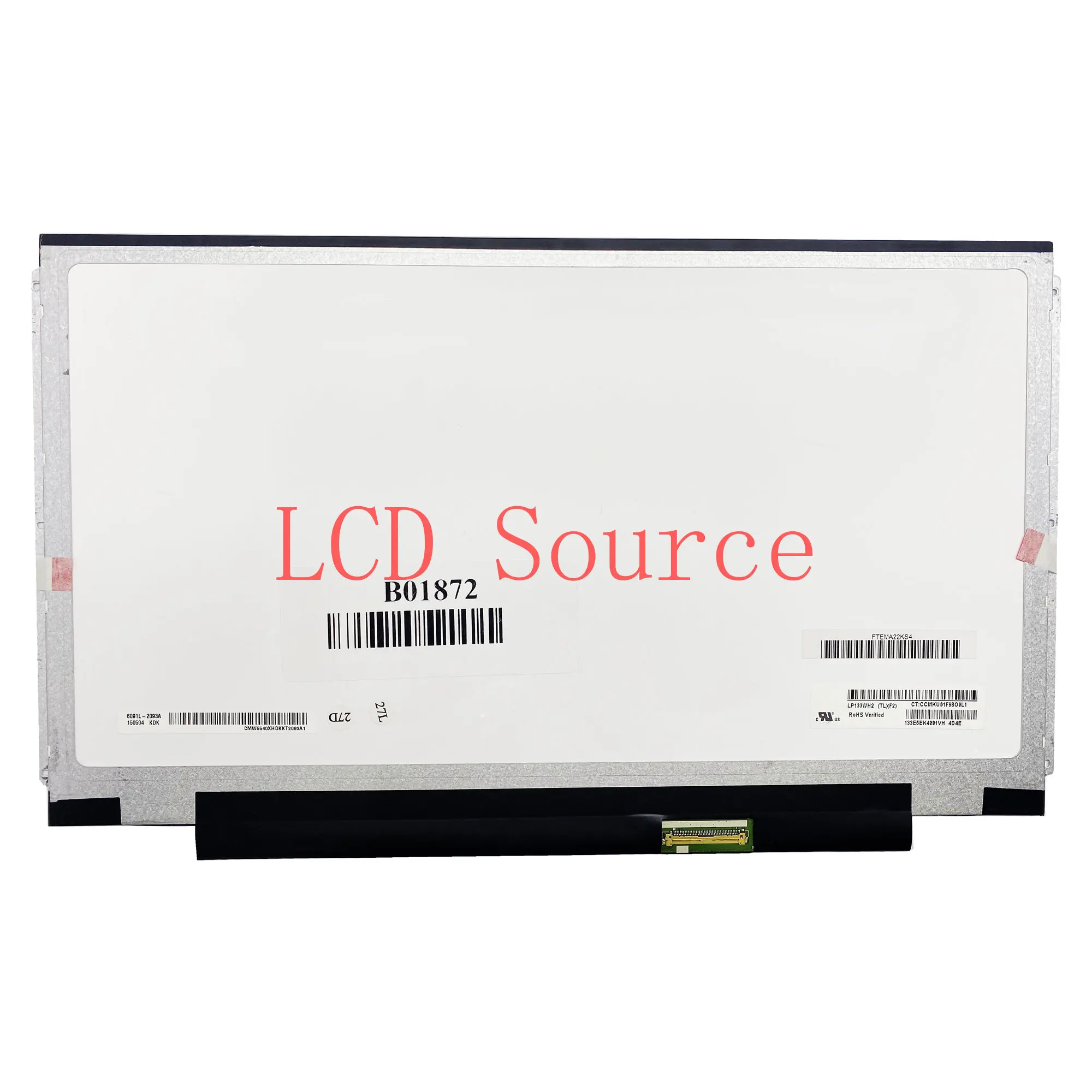 Imagem -02 - Tlha Tlga 1366*768 Lvds 40 Pins Laptop Lcd Screen Lp133wh2 Tlf2 Tle1 Tlf1 Lp133wh2 Tlm1 Lp133wh2