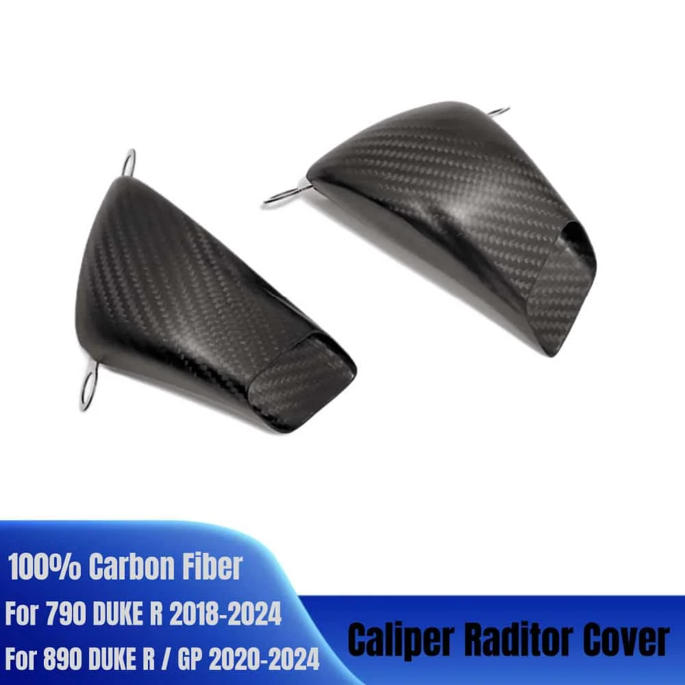 

For KTM 790 DUKE R & 890 DUKE R / GP 2018-2024 100% Carbon Fiber Motorcycle Front Brake Air Duct Caliper Radiator Cover