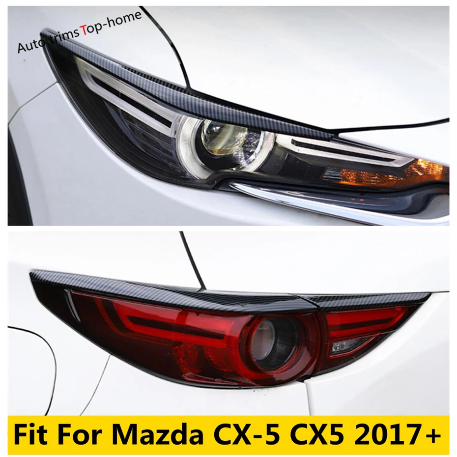 

Head Light Eyebrow Cover Trim Rear Lamp Eyelid Exterior Accessories Fit For Mazda Cx-5 CX5 KF 2017 - 2023