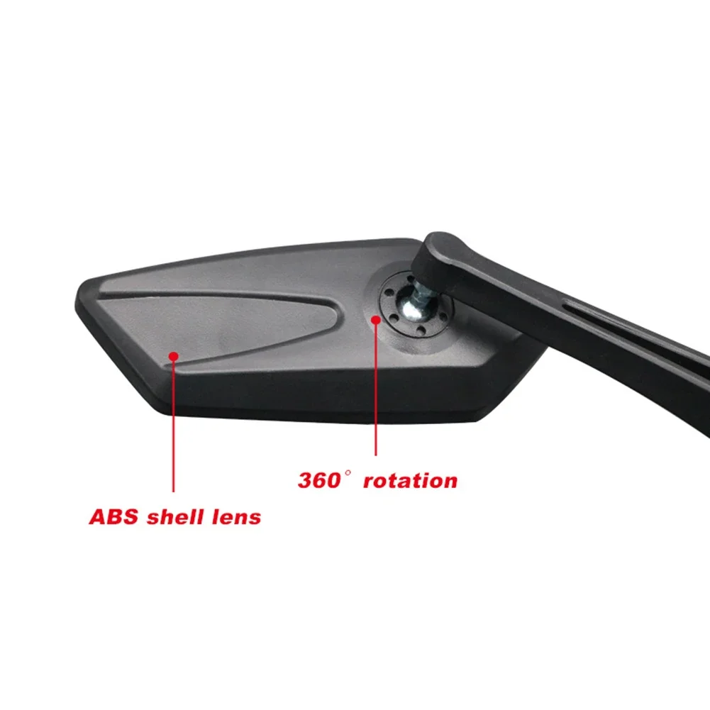 Bike Rearview Mirror Rotatable Wide-Angle Cycling Handlebar Rear View Mirror Flat Mirror Reversing Mirror For MTB Road Bike Part