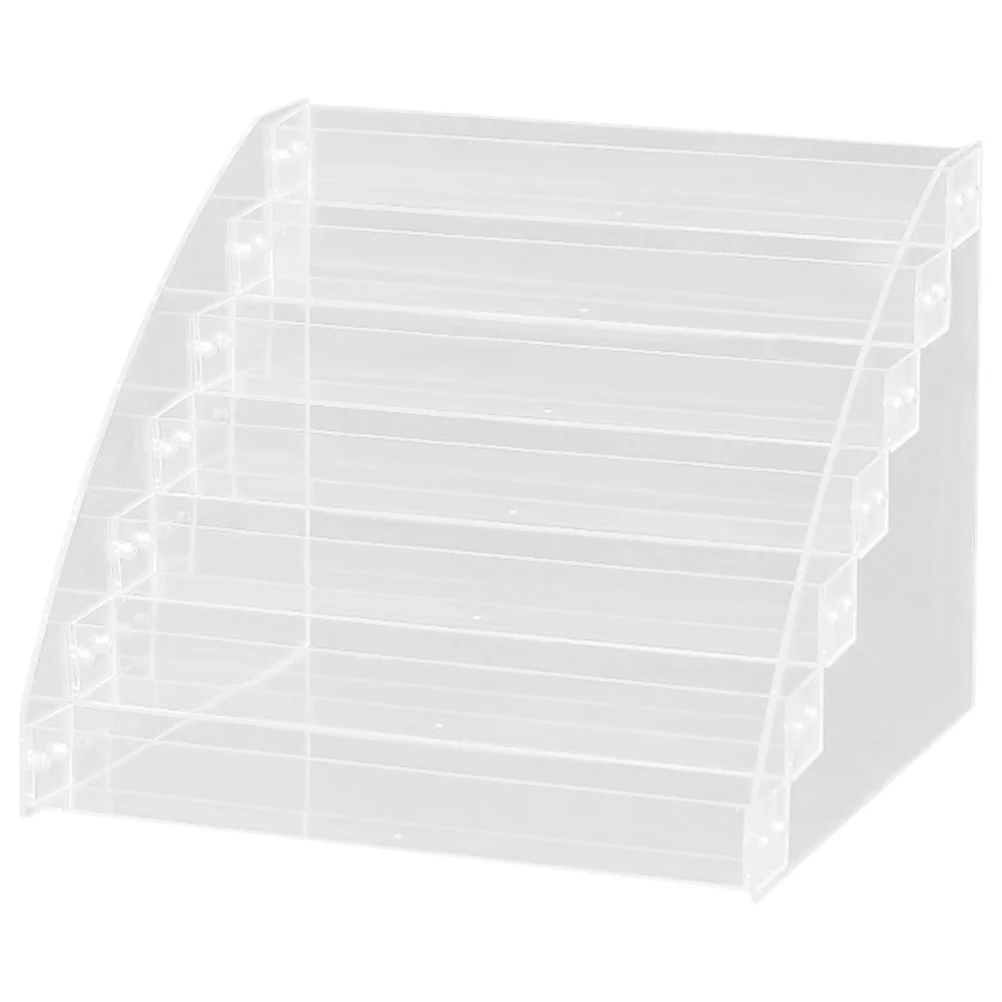 Organisateur de vernis à ongles à 7 niveaux, support de rangement en acrylique, présentoir pour laque à ongles, rouge à lèvres, vanité, Solution d'organisation de bureau