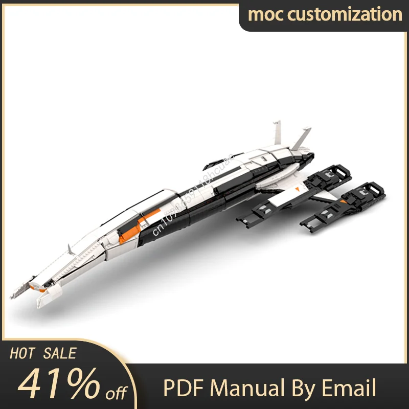 

3884 шт. MOC Нормандия SR-2 Mass Effect 2 Space Series Модель Строительный блок Diy Творческая сборка Развивающие кирпичи Игрушки Подарок ребенку