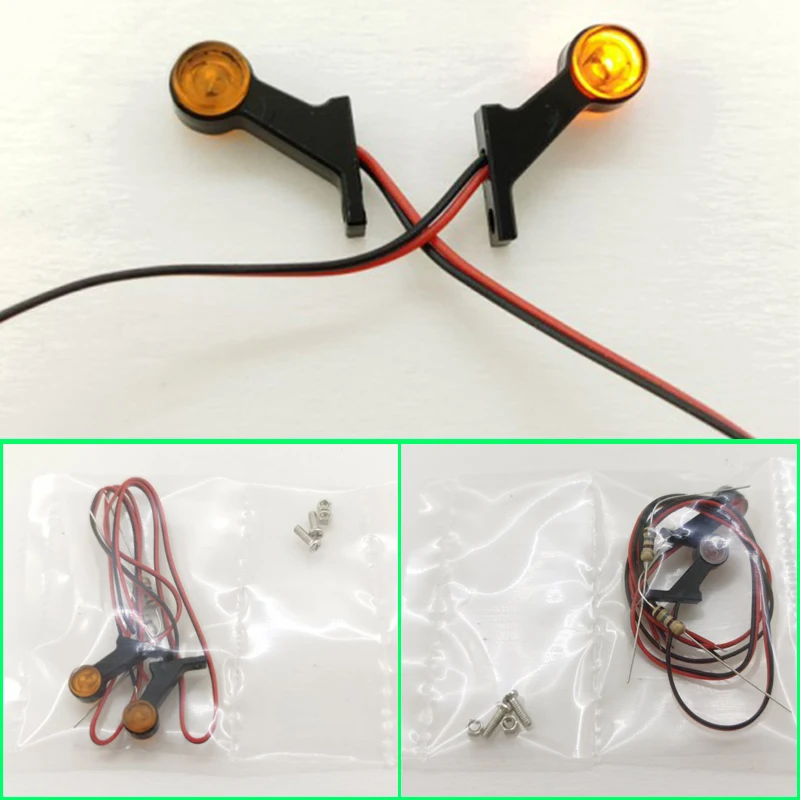 

LED Simulation Position Lamp Side Lights Voltage 3/5v for 1/14 Tamiya RC Truck Car MAN TGS TGX 56325 26329 Diy Parts Toys