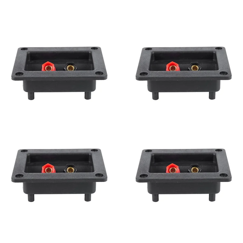 

-September 4Pcs 90X78mm Square Binding Post Type Speaker Box Terminal Cup Wire Connector Board