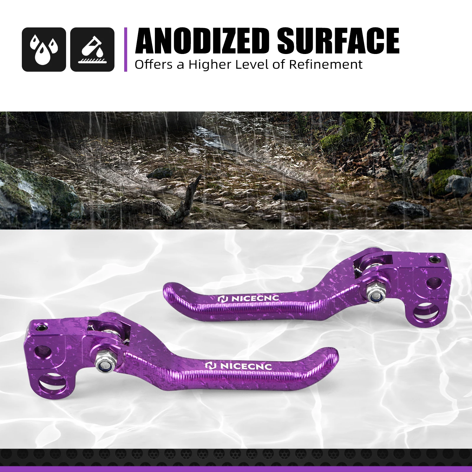 NICECNC For Surron light bee X S L1E 2024 Sur ron Parts Segway X160 X260 NICECNC Folding Front Rear Brake Levers Electric Bike