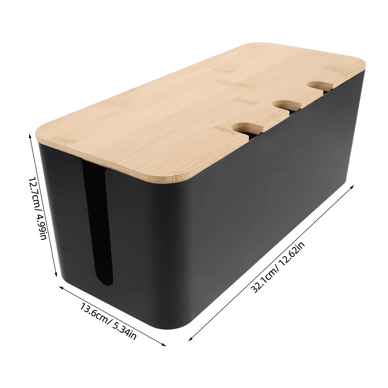 Cable Concealer Power Cord Storage Bin Office Management Wire Organizer Surge Protector Cover