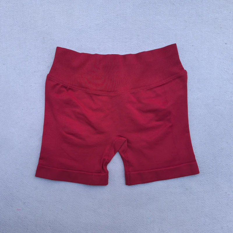 Gym Shorts Frauen Fitness Sport Biker Shorts 4,5" Low Ribbed Band Yoga Shorts Workout Scrunch Butt Nahtlose Leggings – Detail 14