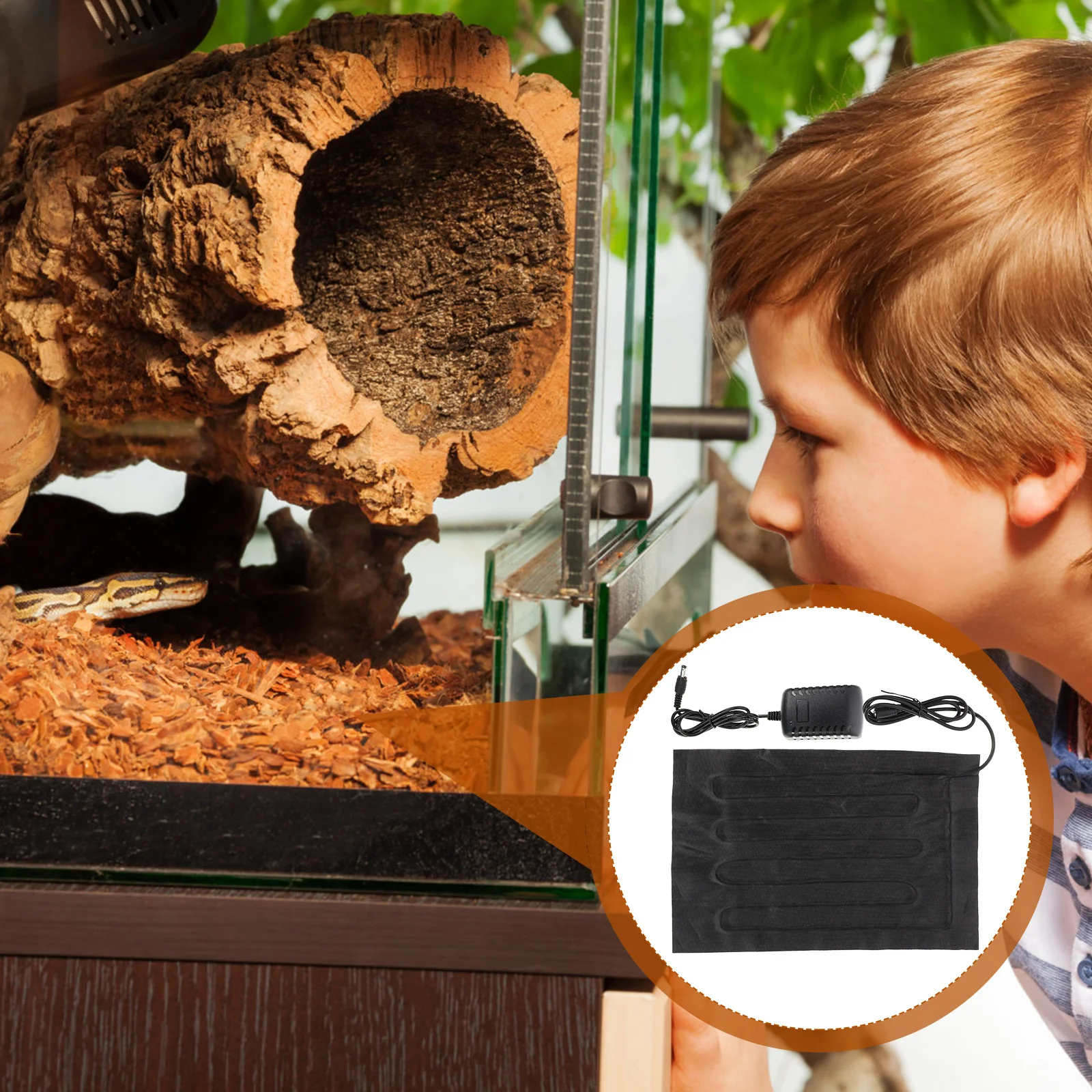 

Reptile Heating Pad Multi-Function Portable Mat Waterproof Reptile Lizard Pad Turtle Heating Mat Winter Warm Heater