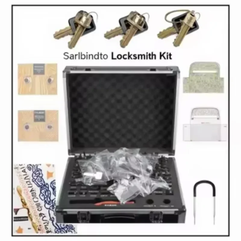 Auto Pick and Decoder Locksmith Kit Including 77pcs 2 in 1 Tools with 1 Free Cutter