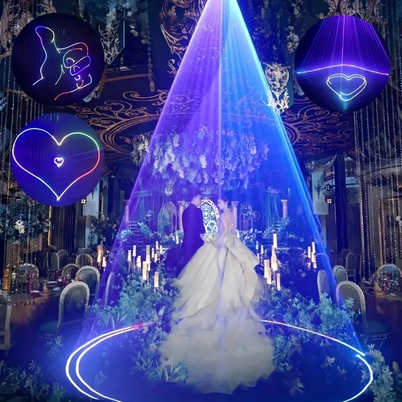 HCWE 1 Вт анимированные DJ огни металлические клубные фонари свадебная вечеринка садовый декор 10 м/30 м внутреннее наружное декоративное освещение