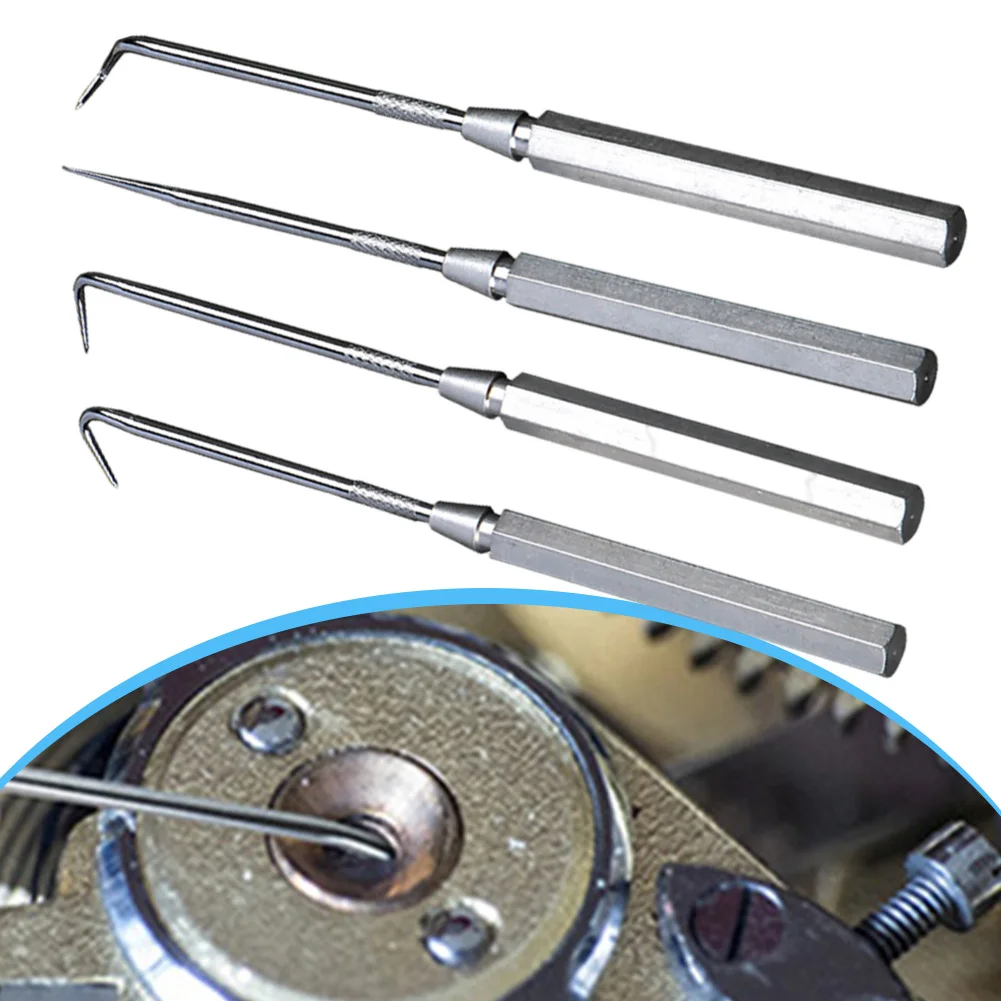 4pcs/set Car Pick And Hook Tool Hook And Pick Set O Ring Oil Seal Gasket Puller Remover Precision Hook And Pick Set Hand Tool