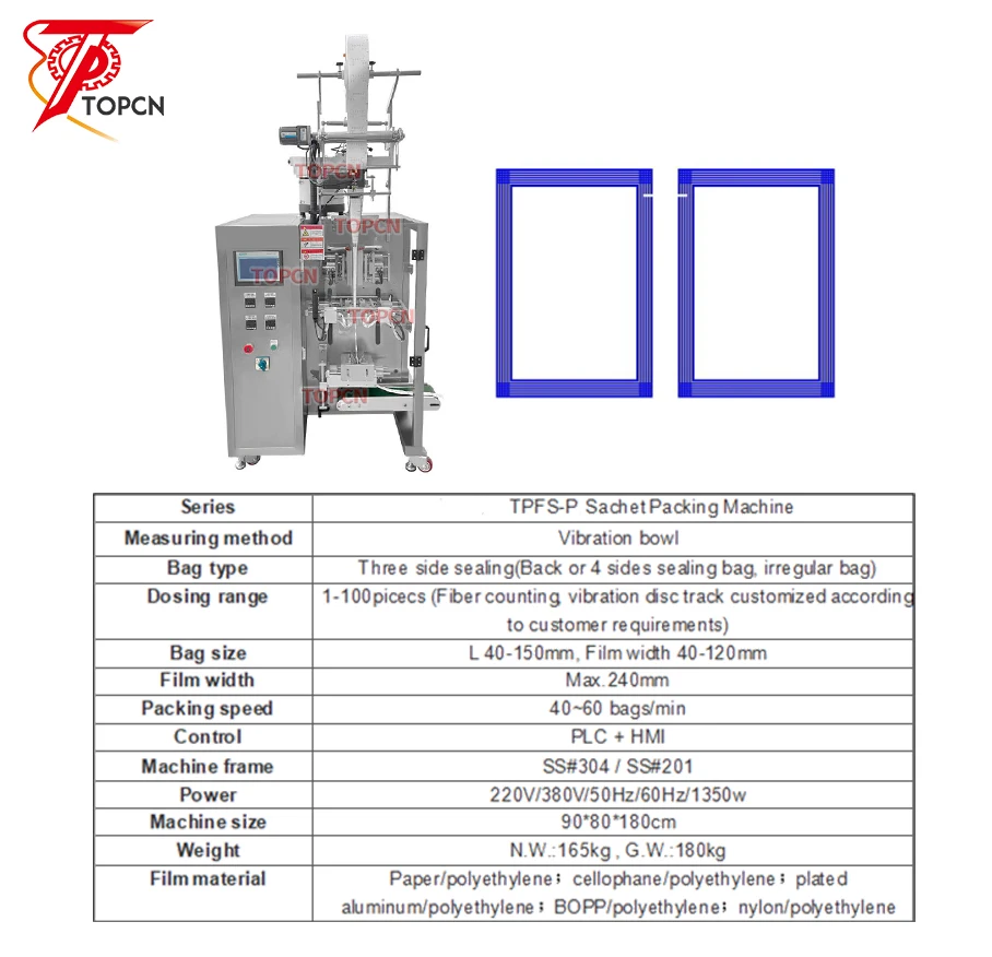 Automatic Sachet Stick Combination Counting Pouch Sachet Bag Strip Packing Machine