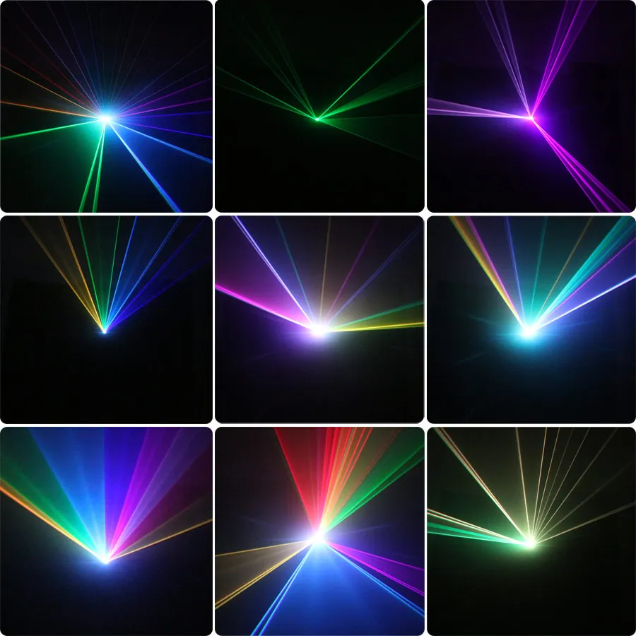 ESHINY Animation RGB Laser Beam Disco Stage Lighting Light Pattern Projector DMX512 DJ Dance Bar Holiday Party Effect Show X2