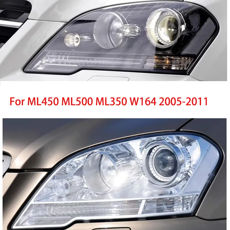 Farol Kit de Reparação para Mercedes-Benz Classe M Suporte Peças de Reparação, Plástico Preto Pés Fixação Garra, Compatível com GL164