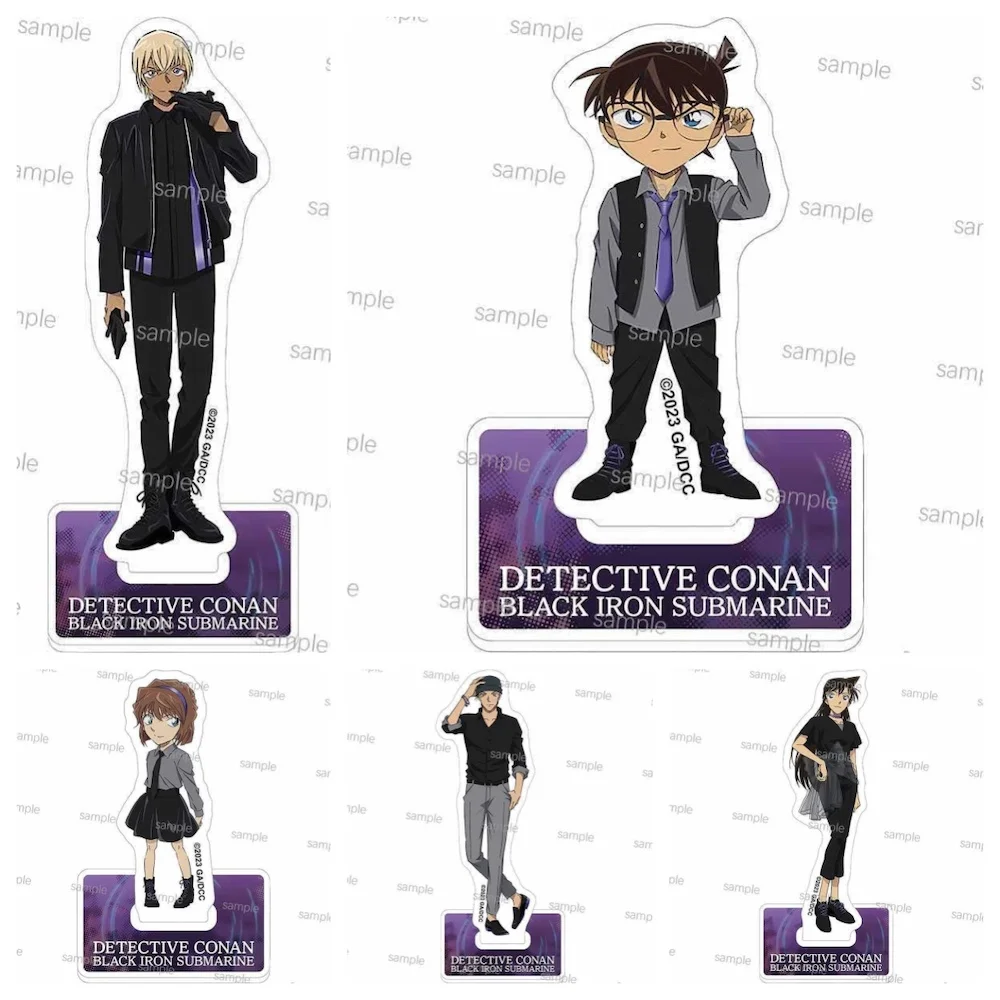 hot Japanese Cartoon Detective Edogawa Haibara Ai Mouri Ran Cosplay Q Version Figures Acrylic Pendant 15cm