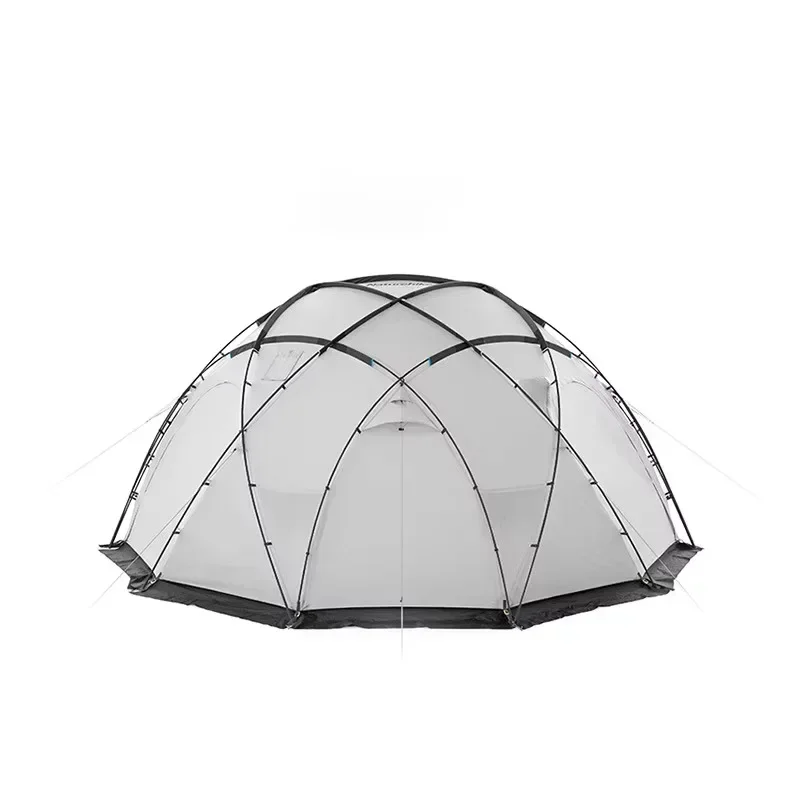 Dome Tent Geodesic Structure 5+ Person Half Ball Tent with Stove Jack Hole Suppliers Outdoor Camping Hemisphere