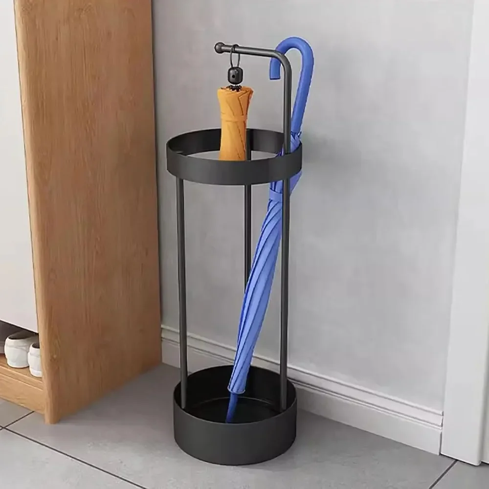 Gold/Black Umbrella Stand, Space-Saving and Rust-Resistant, Modern Metal Umbrella Stand, Perfect for Home and Office Use