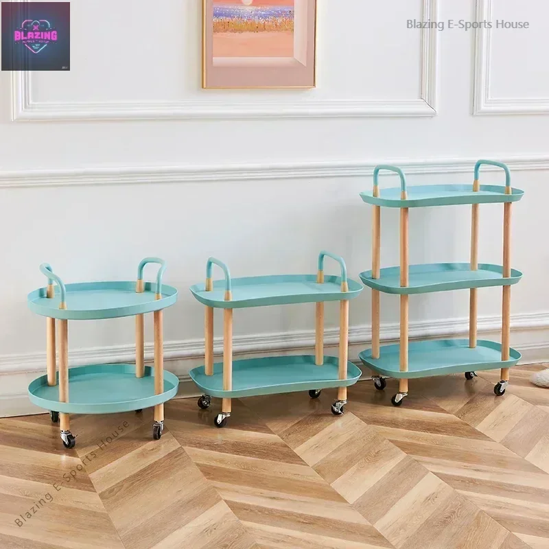 Auxiliary Cart Spa Organizer Trolley Storage Service Home Kitchen Restaurants Equipment Beauty Salon Metal Furniture Serving