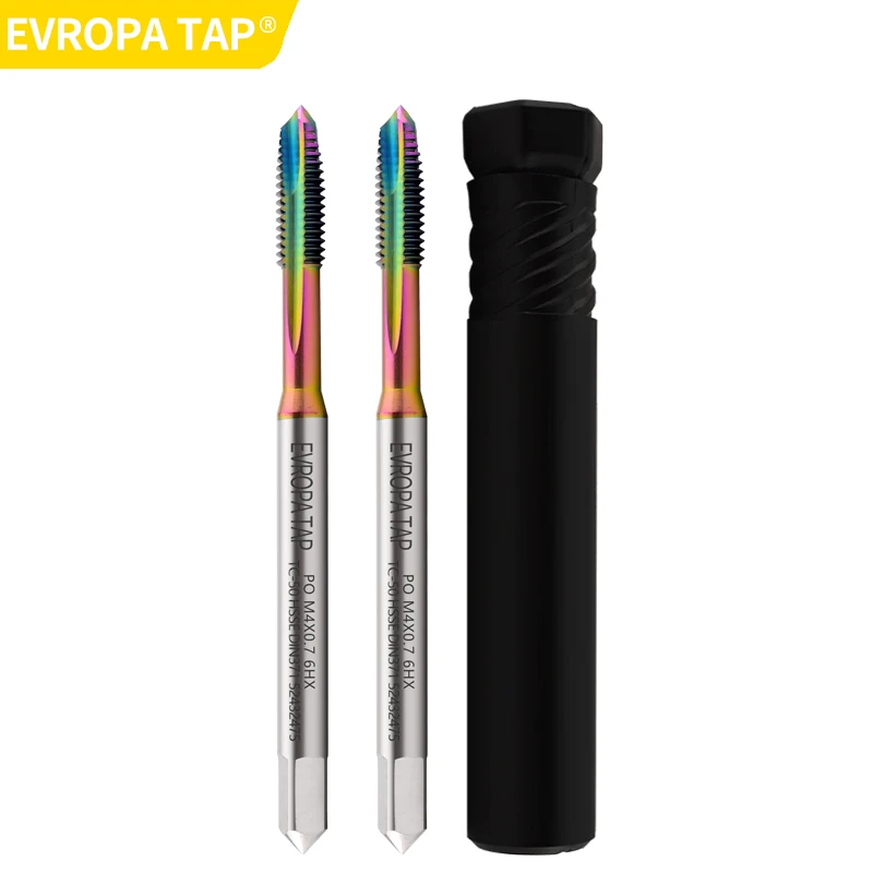 EVROPA TAP HSSE-M35 DIN 371 376 القياسية دوامة وأشار الحنفية M2 M3 M4 M5 M6 M8 M10 M12 آلة المسمار صنبور لولبي لثقب