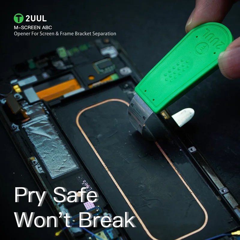 

2UUL DA89 M-Screen ABC Curved LCD Screen Spudger Opening Pry Card for Phone Screen Bracket Separation Removal Blade Set