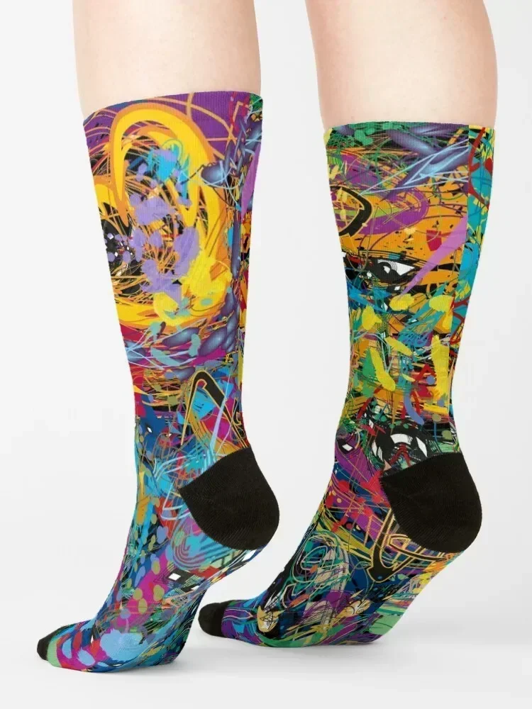 Sparkling Mind original artwork Socks funny gift football Stockings man winter thermal Socks Woman Men's