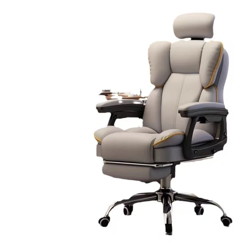 

Low-cost ergonomic computer chair with leg rests and fully enclosed seat cushions for a comfortable and soft master chair