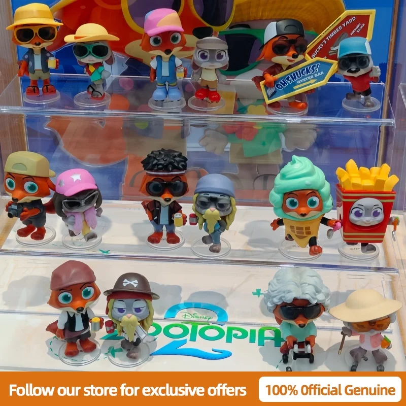 

New Zootopia 2 Disguise Partner Series Mystery Box Genuine Blind Box Guess Toys Bag Ornament Dolls Anime Figures Home Decoration