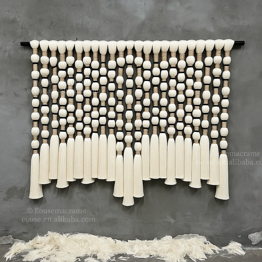Handmade Modern Macrame Tapestry Wall Hangings Woven Ball Art Deco For Home Decor Bedroom Wall Decor For Hotels