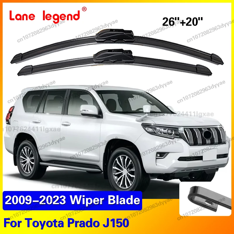 

2pcs Front Windshield Wiper Blades Windscreen Wipers For Toyota Toyota Prado J150 2009-2023 Car Accessories 26"+20"