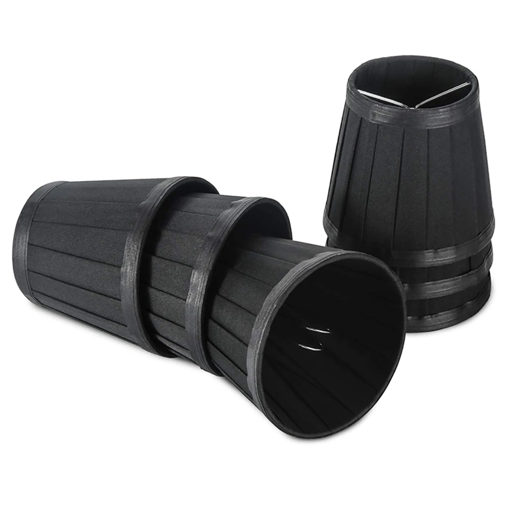 LICE-Clip On Lampshades Candle Chandelier Lampshades For Ceiling Pendant Light Table Lamp Floor Light 18 Pcs Black