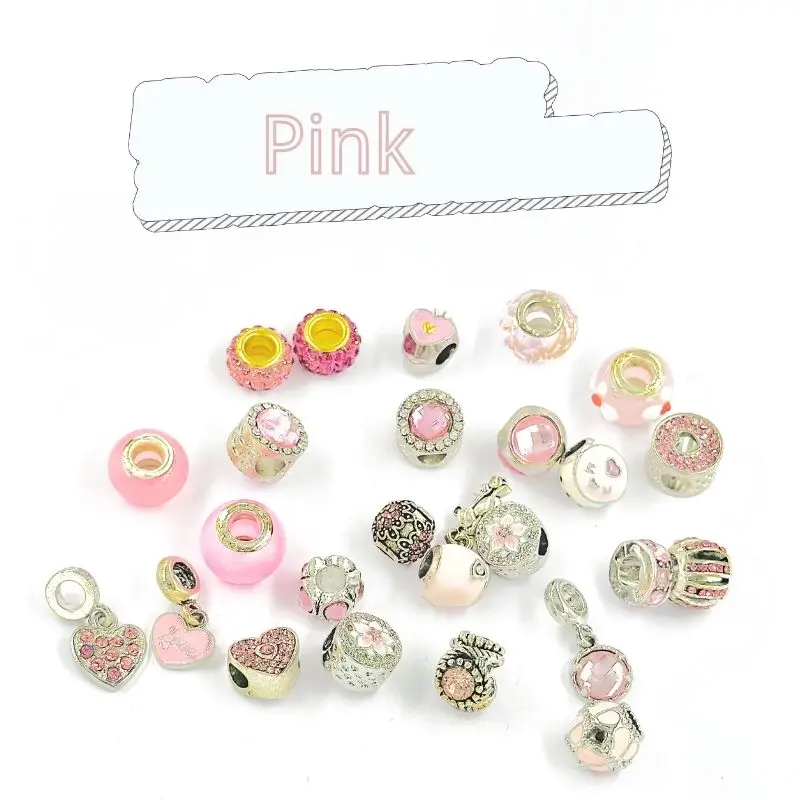 

Mixed Random Delivery Diy Style Beads Charms Fit Original Bracelets Necklace for Women Kids Diy Jewelry Making A Set of 50