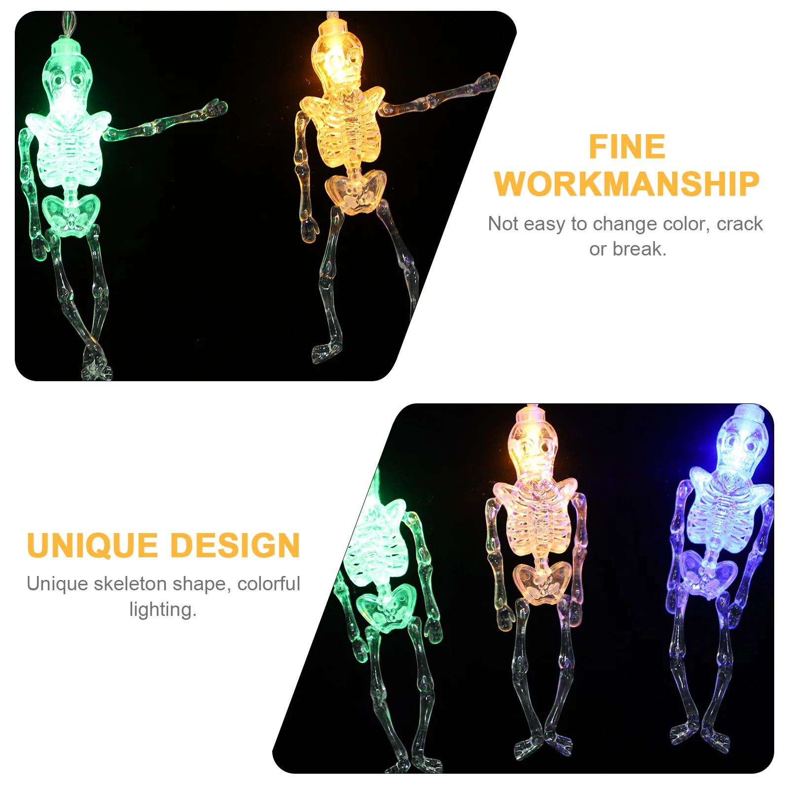 

String Light, Powered Halloween Decor, Colorful Bendable Led Lights For Party Decoration,