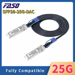 25G SFP28 SFP+ DAC Cable 0.5m-10m SFP28 to SFP28 Passive Direct Attach Copper Twinax Cable Compatible with Cisco/Mikrotik Switch