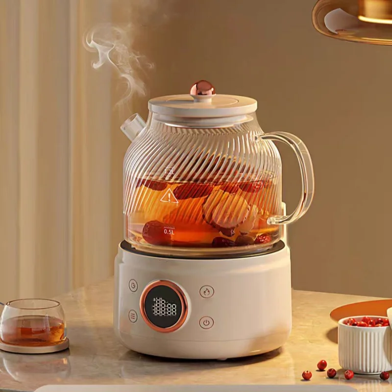 1.2L Multifunctional Smart Glass Electric Kettle Health Pot Constant Temperature 1500W Automatic Shut-off Household Office 220V