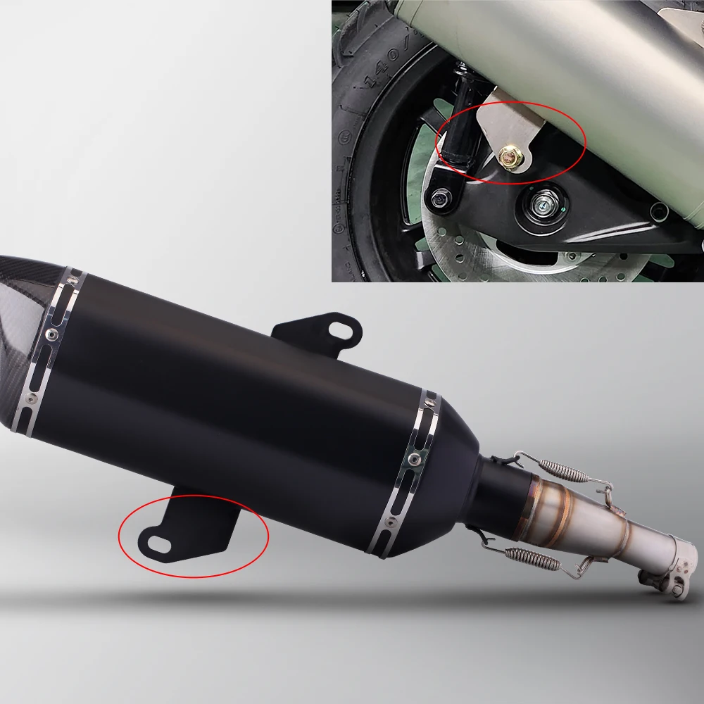 For HONDA Forza300 full Motorcycle Exhaust Muffler pipe Modified Connection Middle Tube Link Pipe