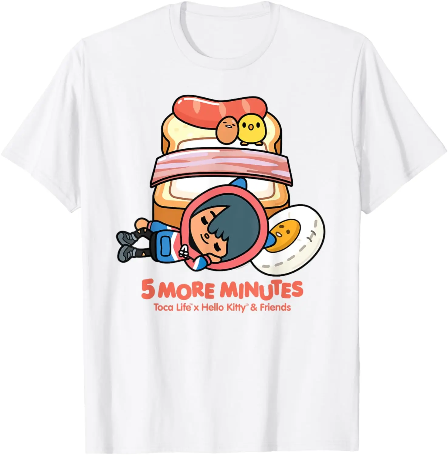 

MINISO X Toca Life x Hello Kitty & Friends 5 MORE MINUTES T-Shirt