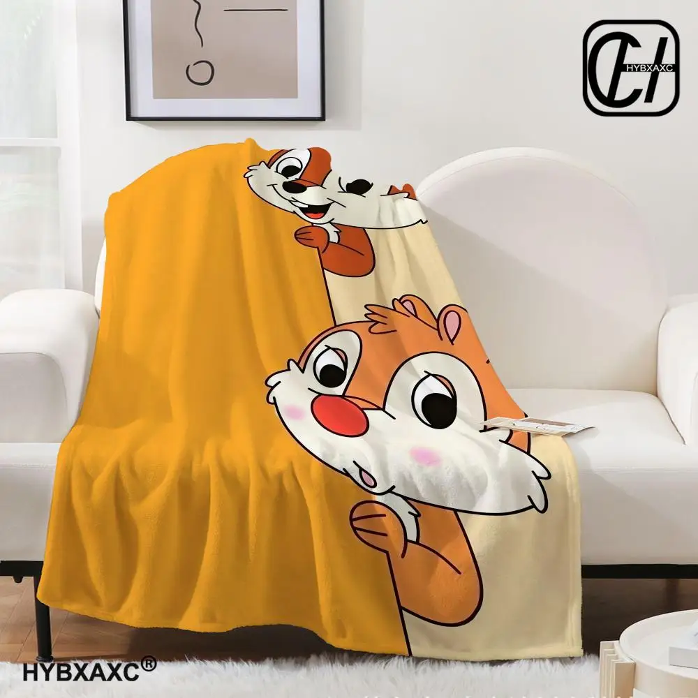 

Disney Cheeky Dale Cartoon Throw Blanket Aesthetic Art Flannel Blanket Portable Home Travel Camping Sofa Picnic Thickening Flan