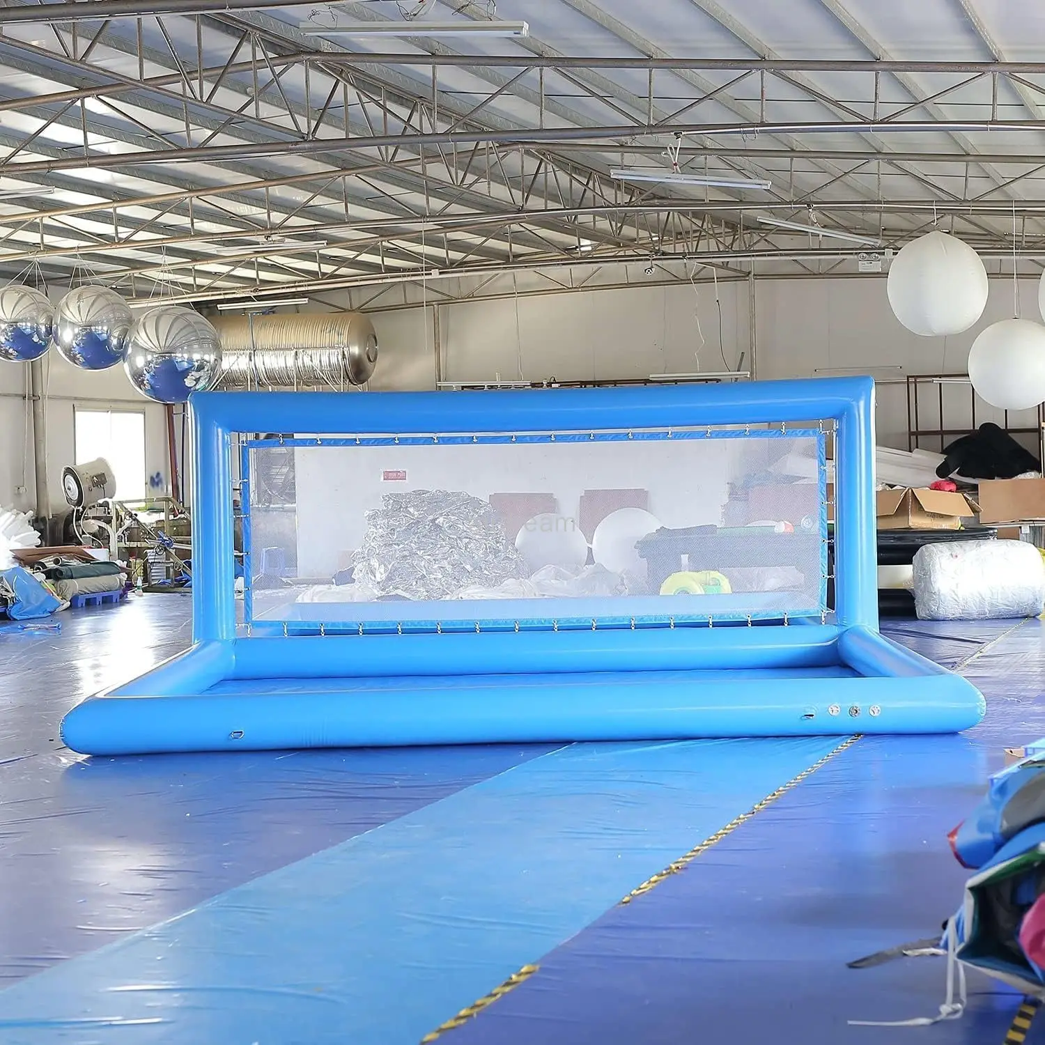 Giant PVC Inflatable Volleyball Court Outdoor Volleyball Pool, Beach Water Volleyball Field for Outdoor Sport Game Pool