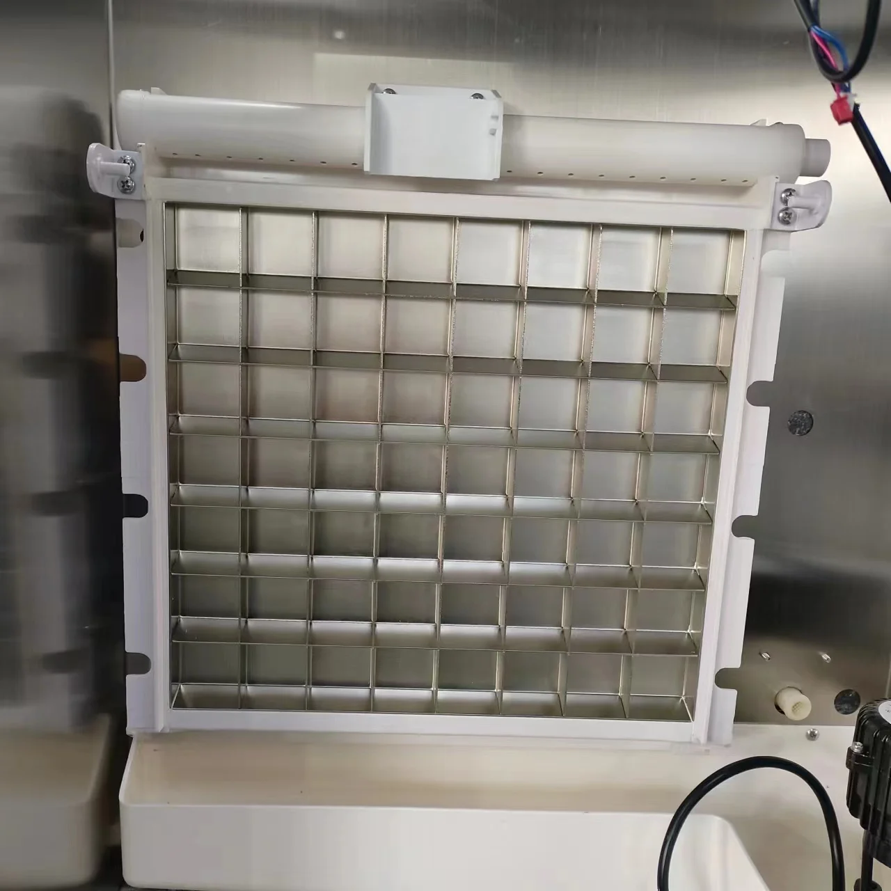 آلة صنع كتلة الثلج 500 كجم من الفولاذ المقاوم للصدأ صانع مكعبات الثلج آلة صنع الثلج التجارية للأعمال متجر المواد الغذائية أوتوماتيكيًا