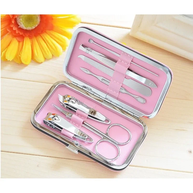 7 Piece Hello Kitty Nail Scissors Set Stainless Steel Nail Scissors Nail Scissors Pedicure Professional Tools Household Pedicure