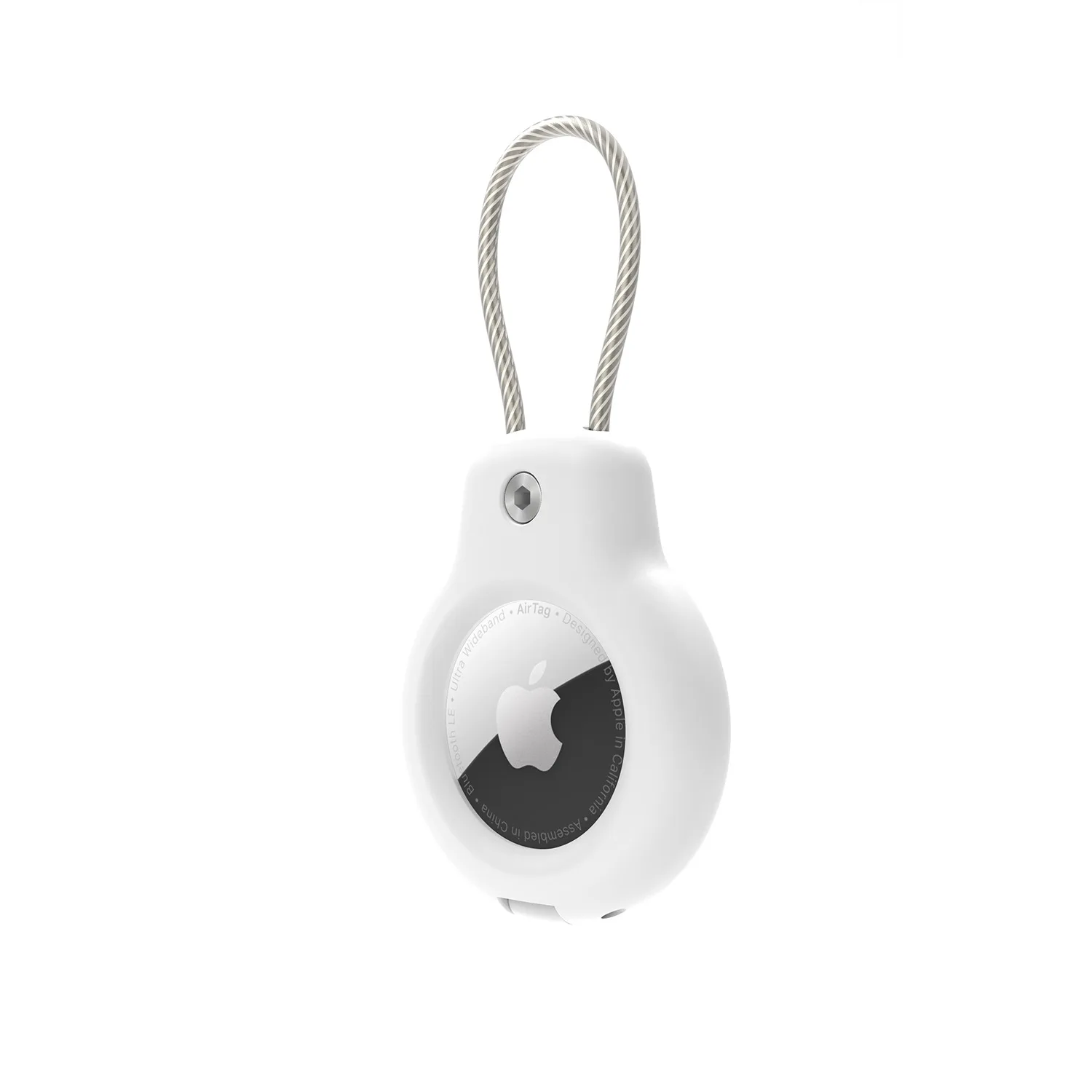 Voor Apple Airtag Case Hard Plastics Houder Anti-Verlies Sleutelhanger Met Stalen Kabel Voor Huisdieren Kraag Rugzak Bagagelabel GPS Tracking